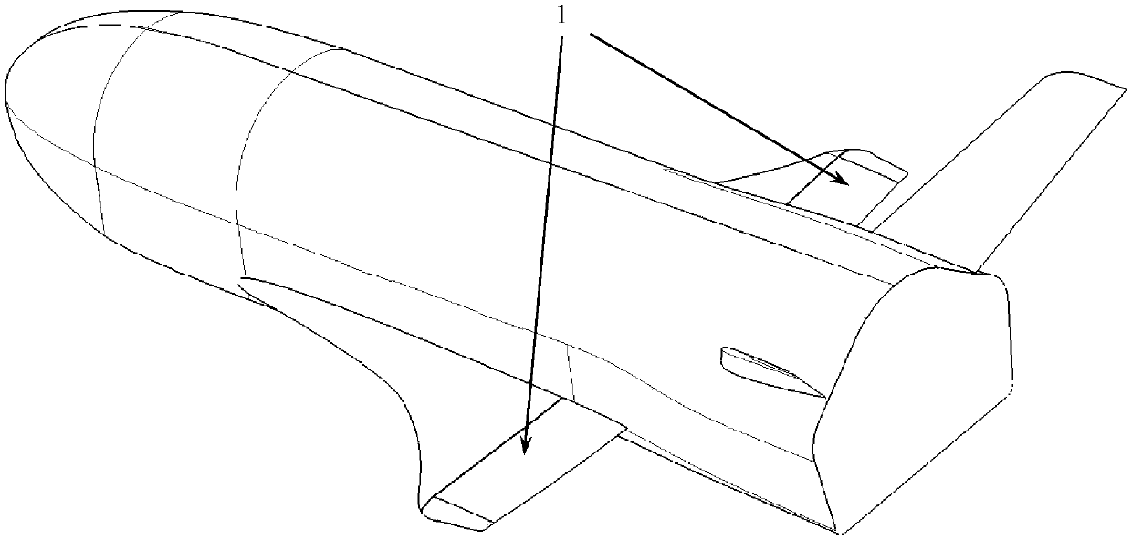 Free-flying model rudder surface deflection device