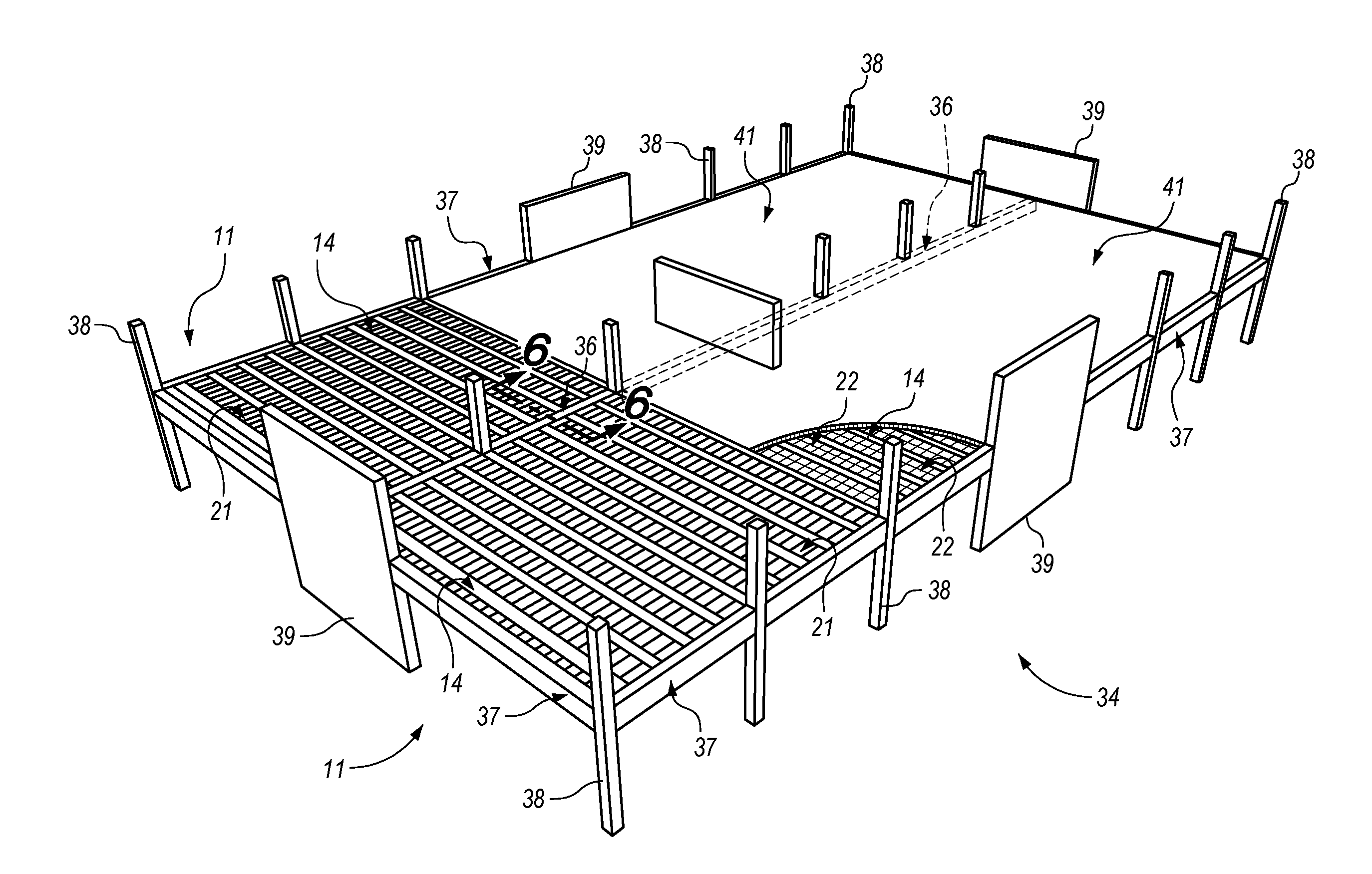 Integrated access floor system