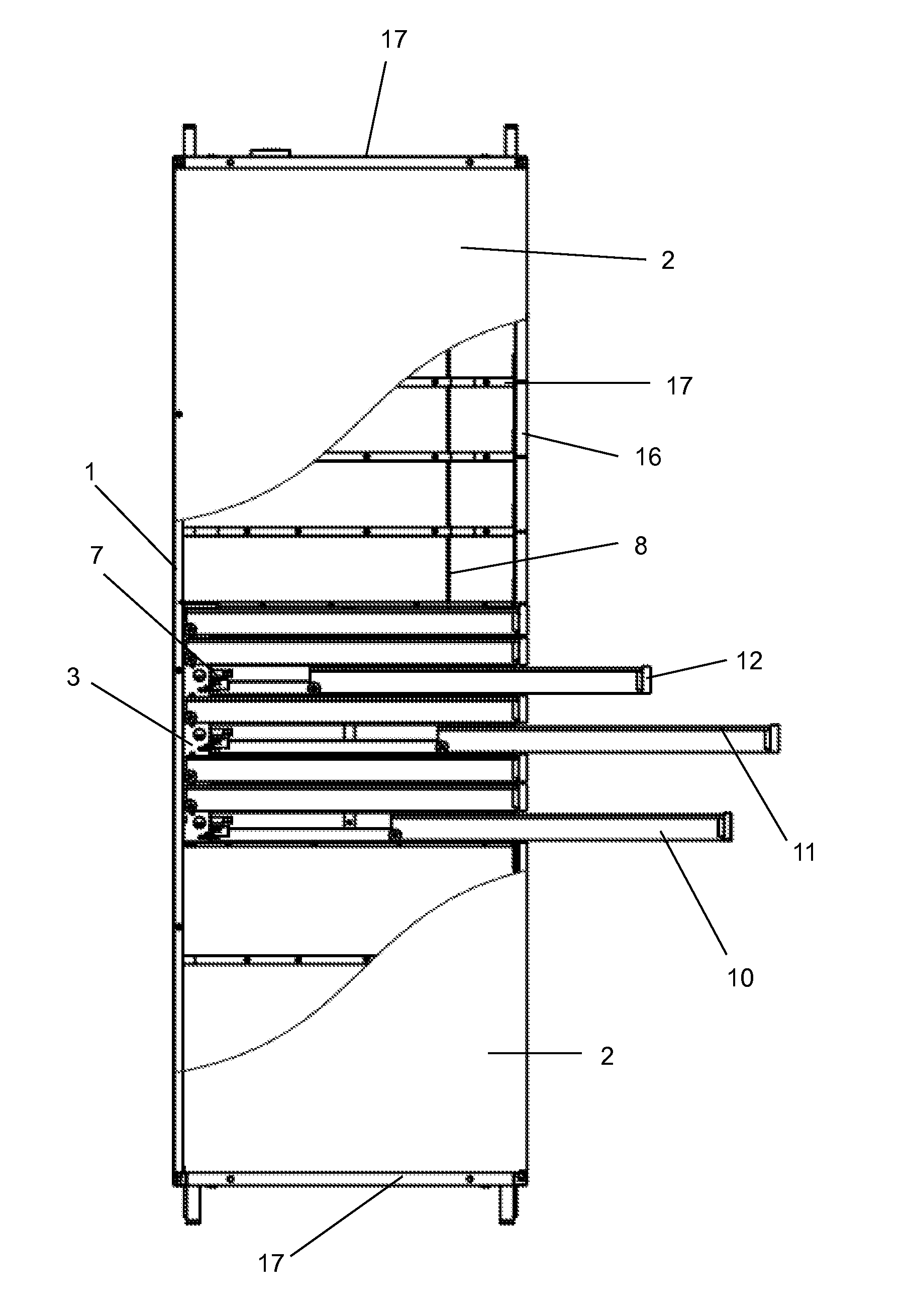 Modular parcel terminal and method for sending parcels