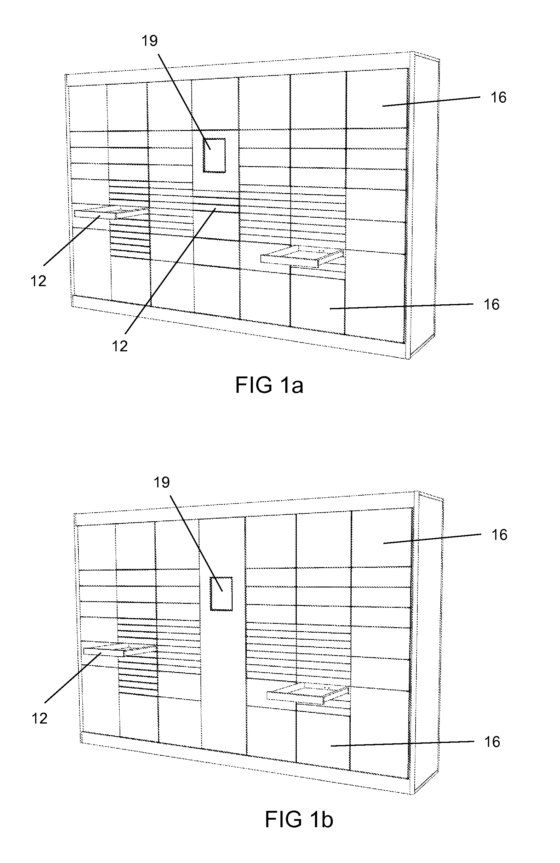 Modular parcel terminal and method for sending parcels