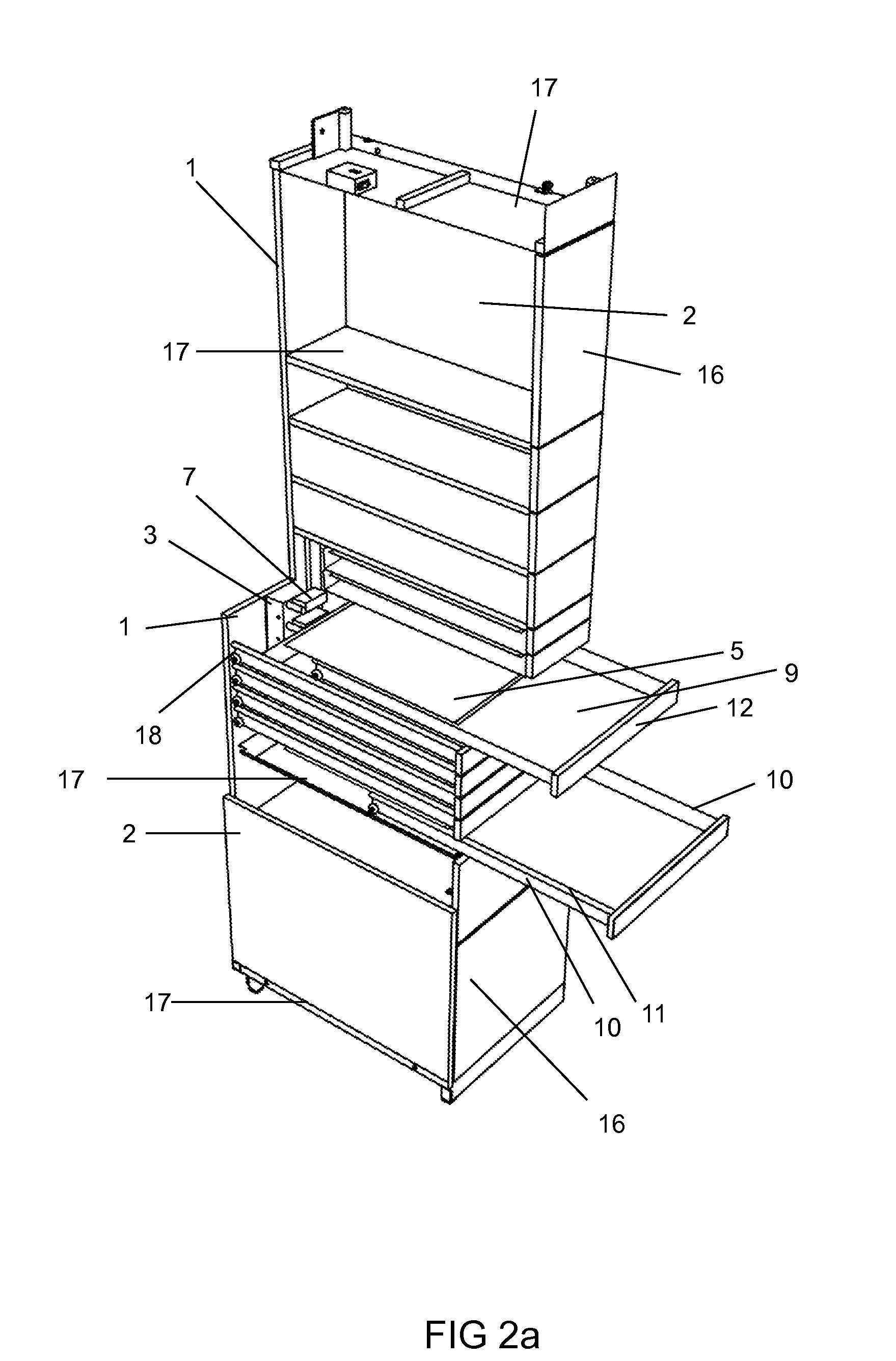 Modular parcel terminal and method for sending parcels