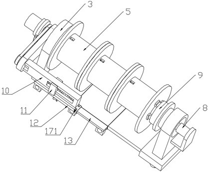 Lightning protection detection automatic take-up device for construction engineering