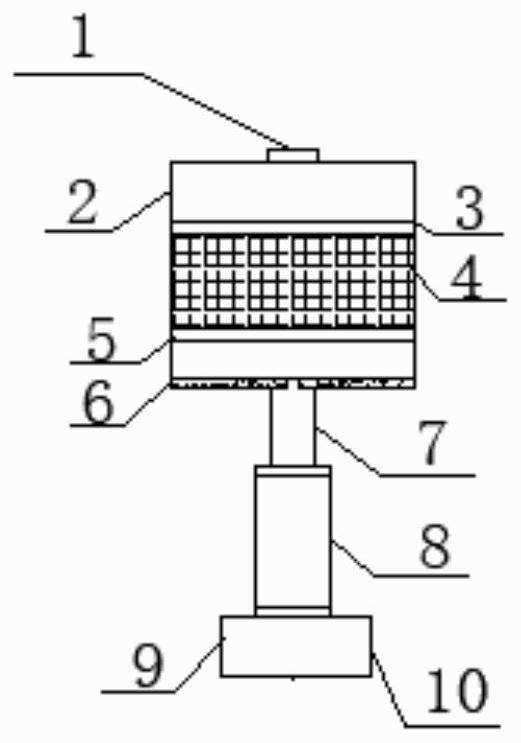 Recyclable lifting type bait casting device capable of reducing bait pollution and using method