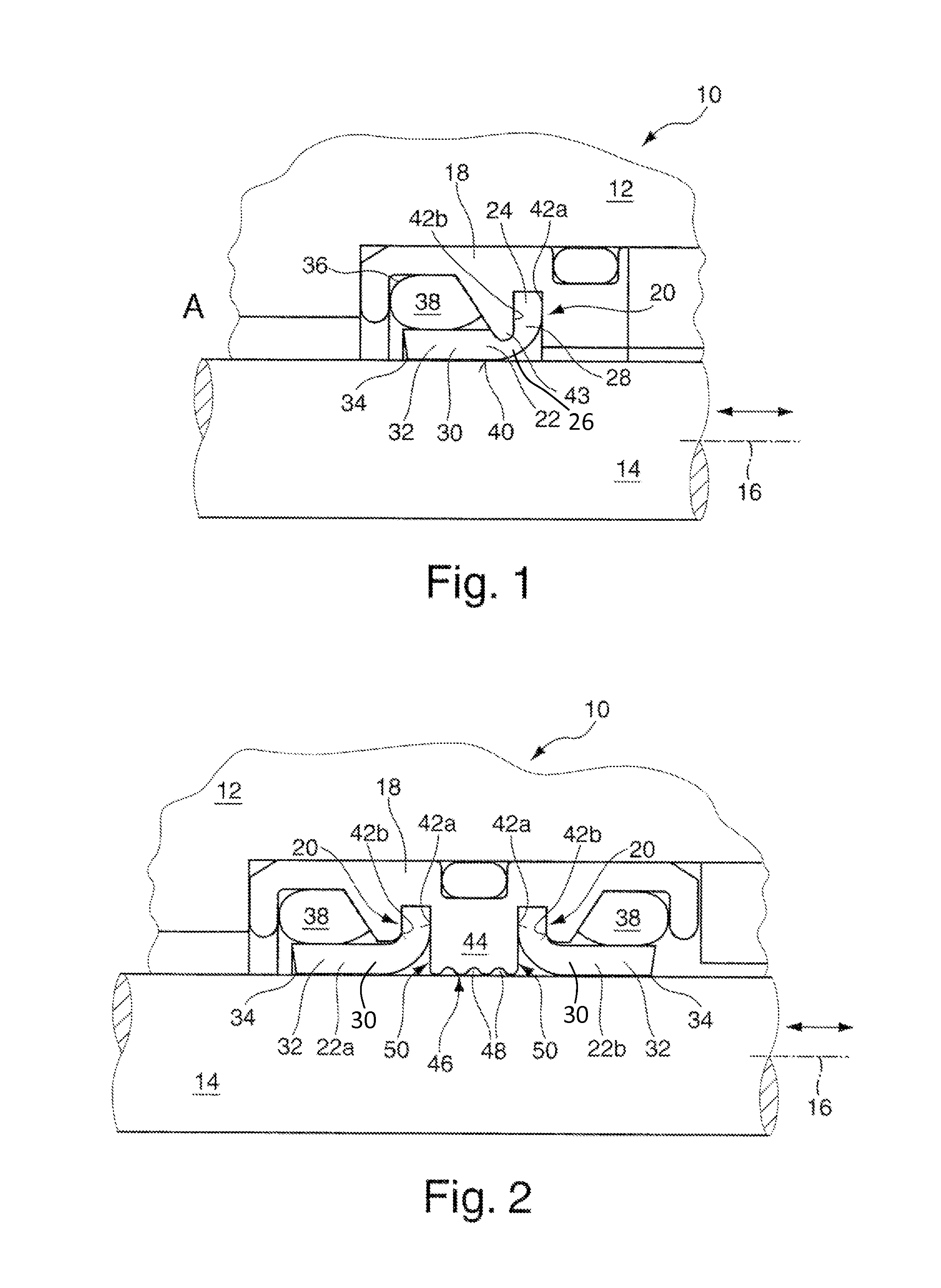 Sealing arrangment and method for the production thereof