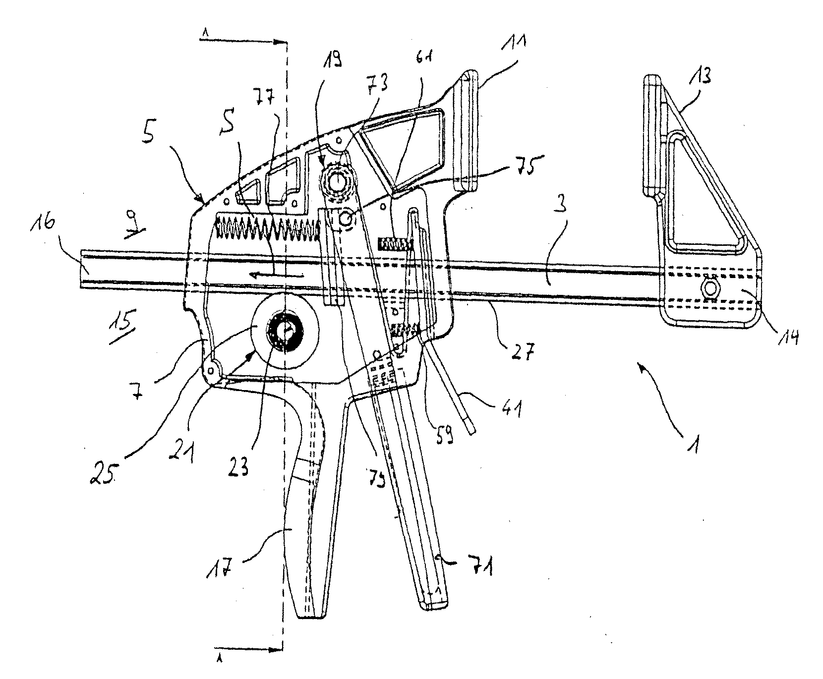 Clamping or spreading tool