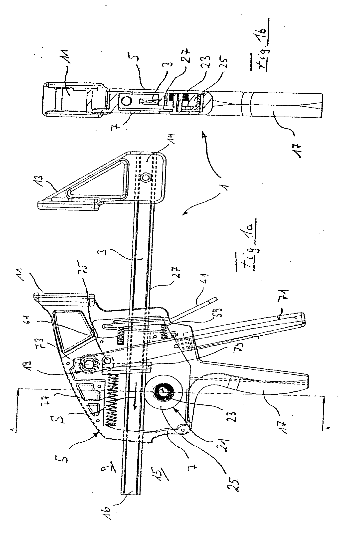 Clamping or spreading tool