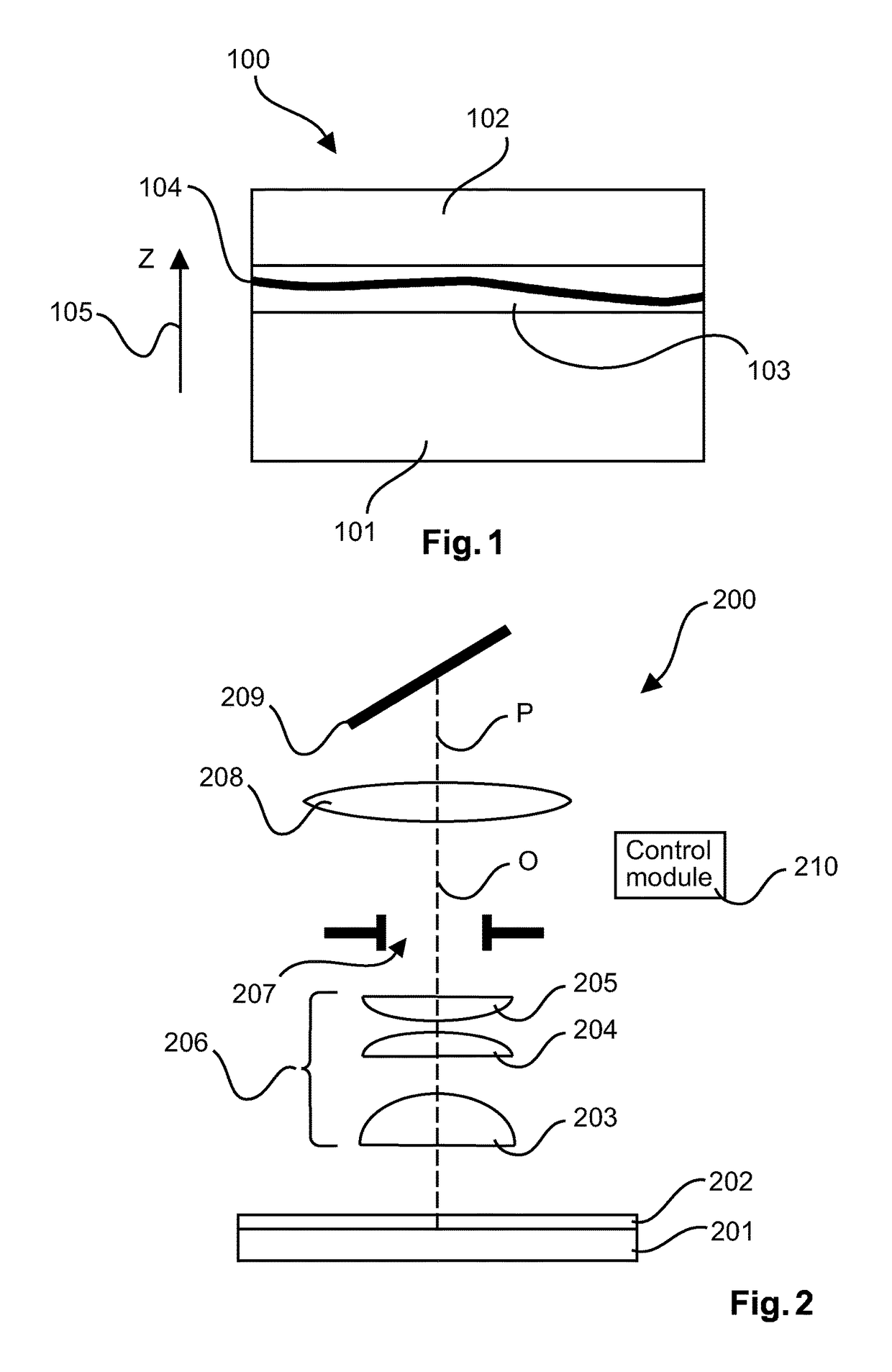 Method for simultaneous capture of image data at multiple depths of a sample