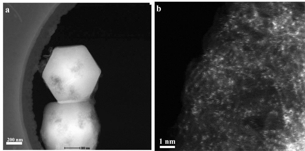 Co atom-doped polyhedral MOFs (Metal-Organic Frameworks) material as well as preparation method and application thereof