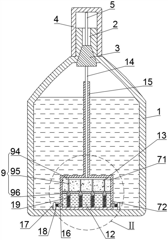 Filling mechanism for electronic cigarette tar atomized liquid