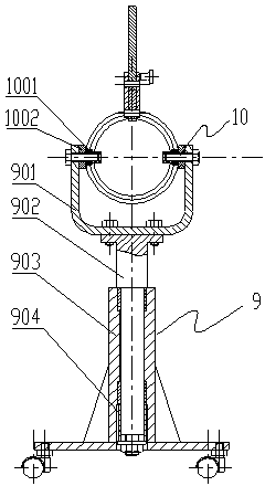 A force balance adjustment device for thrust bearings of hydroelectric generators