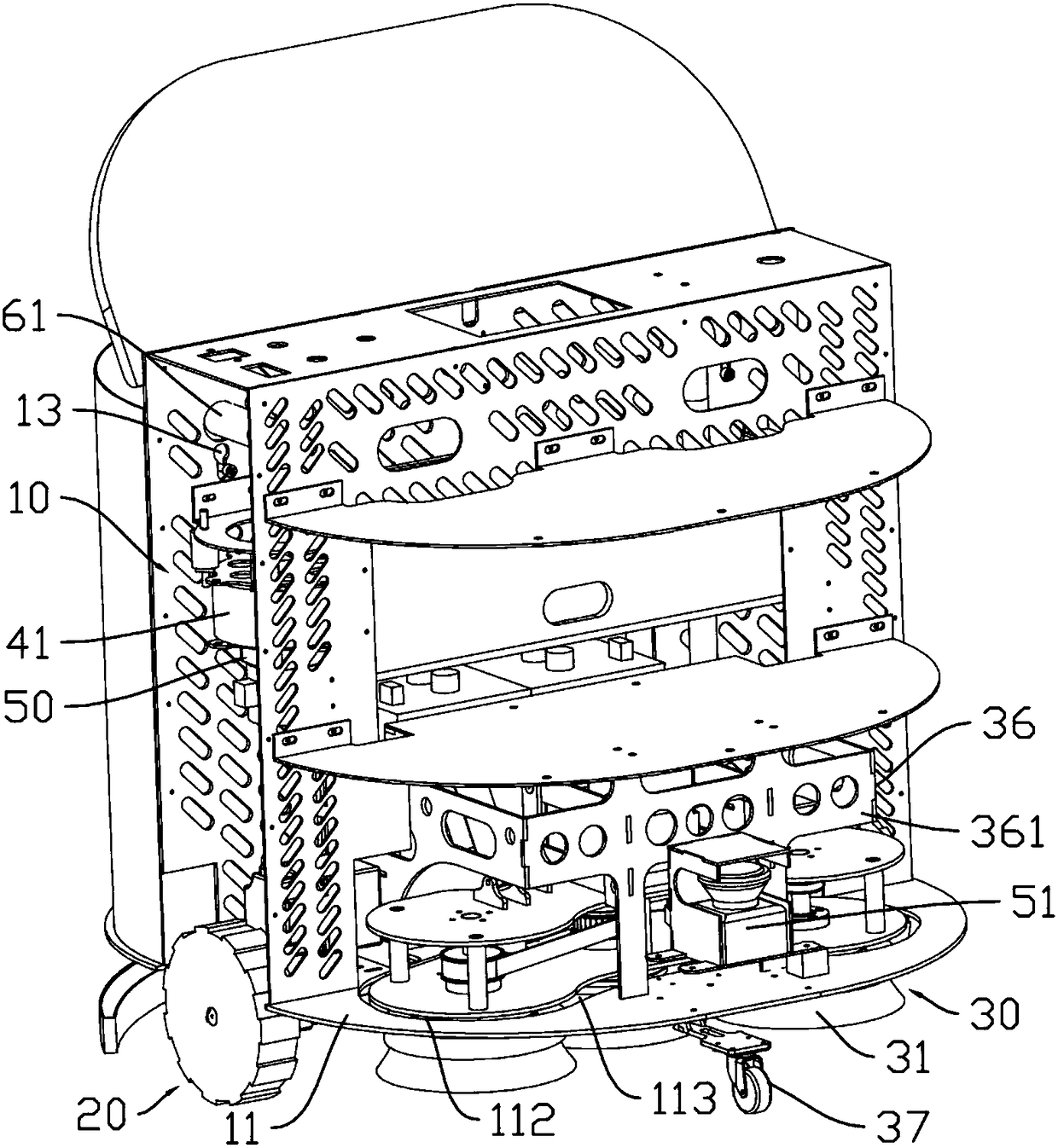 Intelligent floor cleaning robot