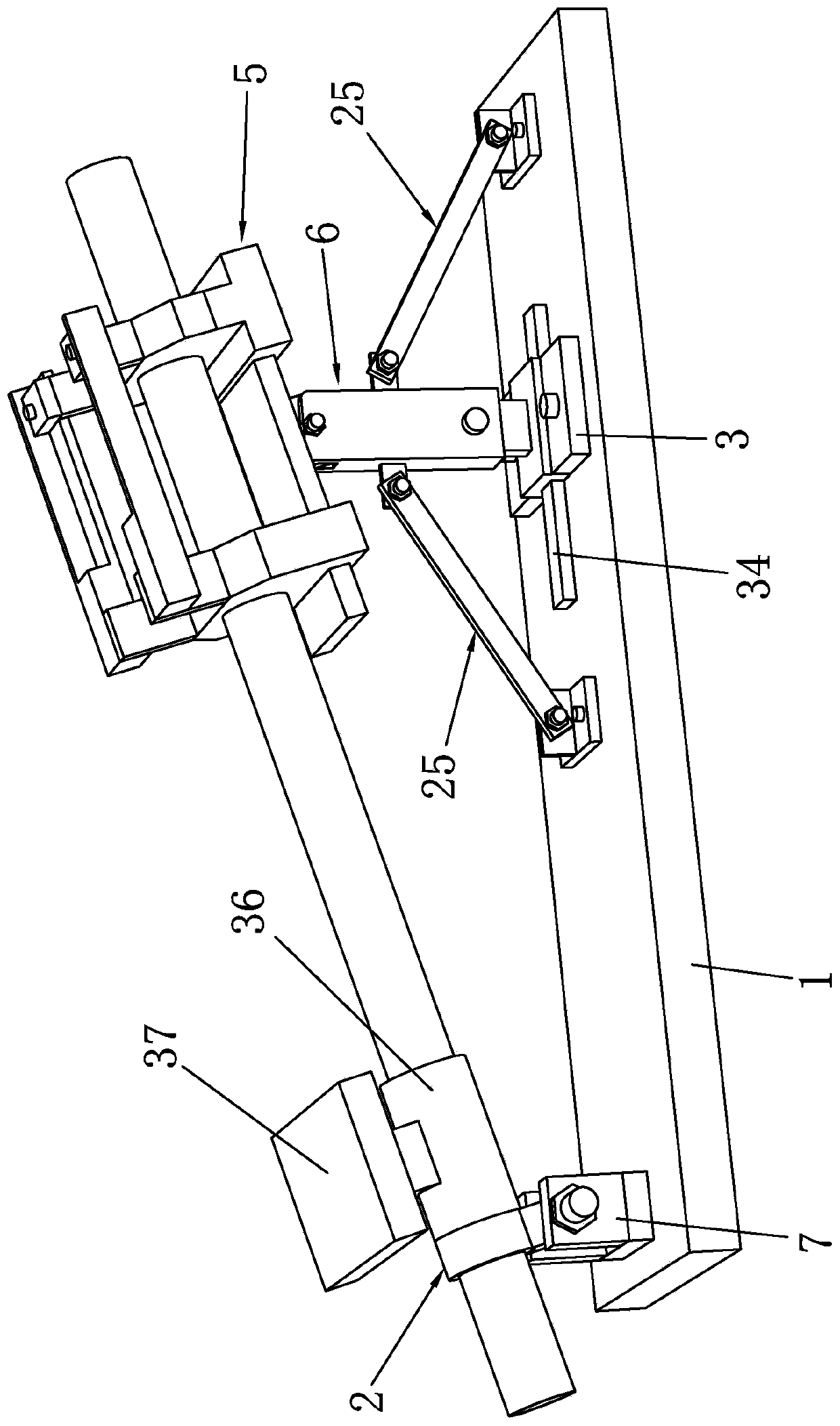 Installing device for adjusting pipeline angle