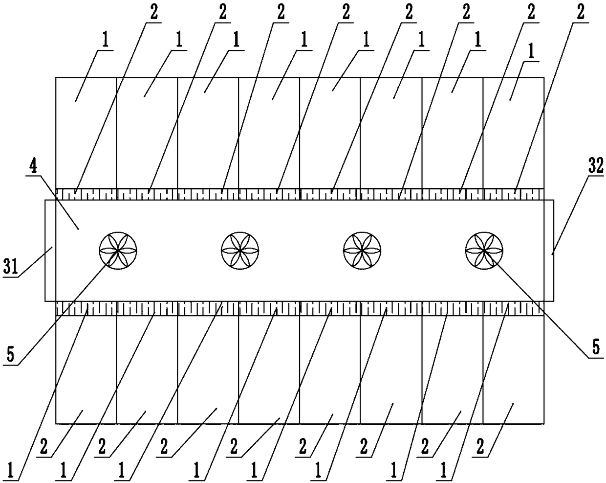 Heat pipe backboard type data center