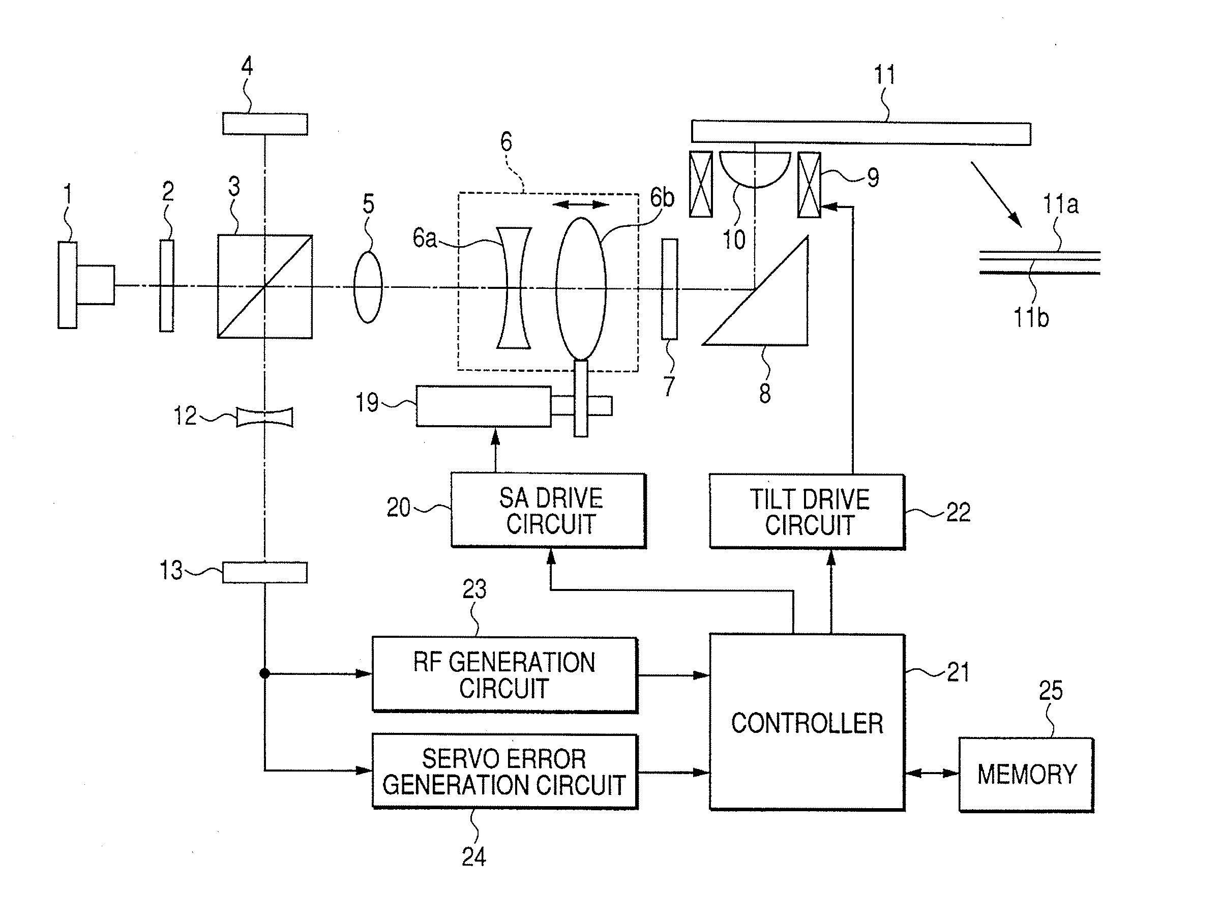 Optical information recording and reproducing apparatus capable of coma aberration correction