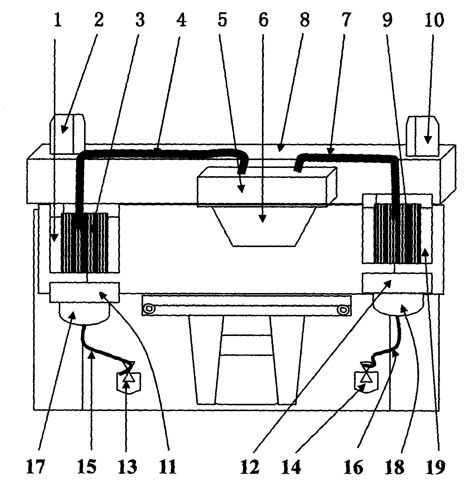 Ink supply system for tire numeric printer