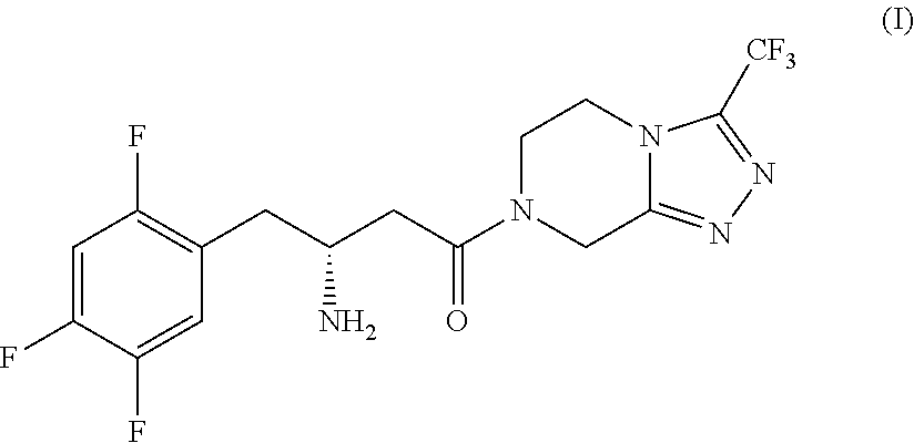 Process for the production of sitagliptin