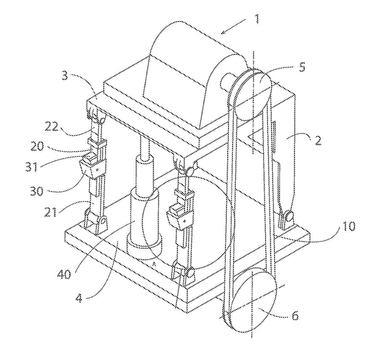 A device for locking a belt at predetermined belt tension