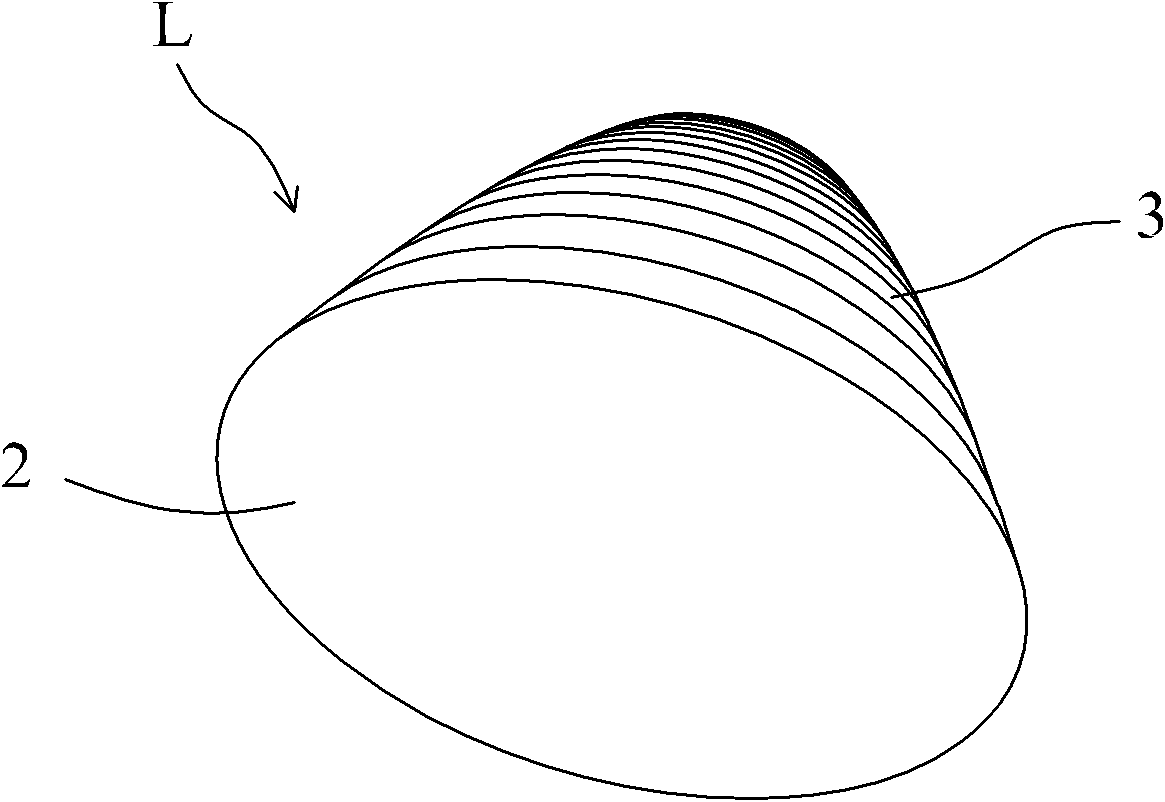 Condenser lens of LED (light emitting diode)