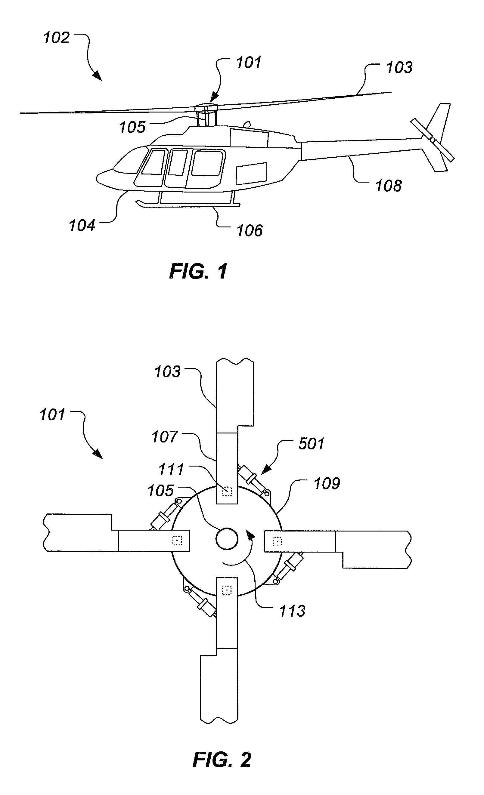 Dual frequency damper for an aircraft