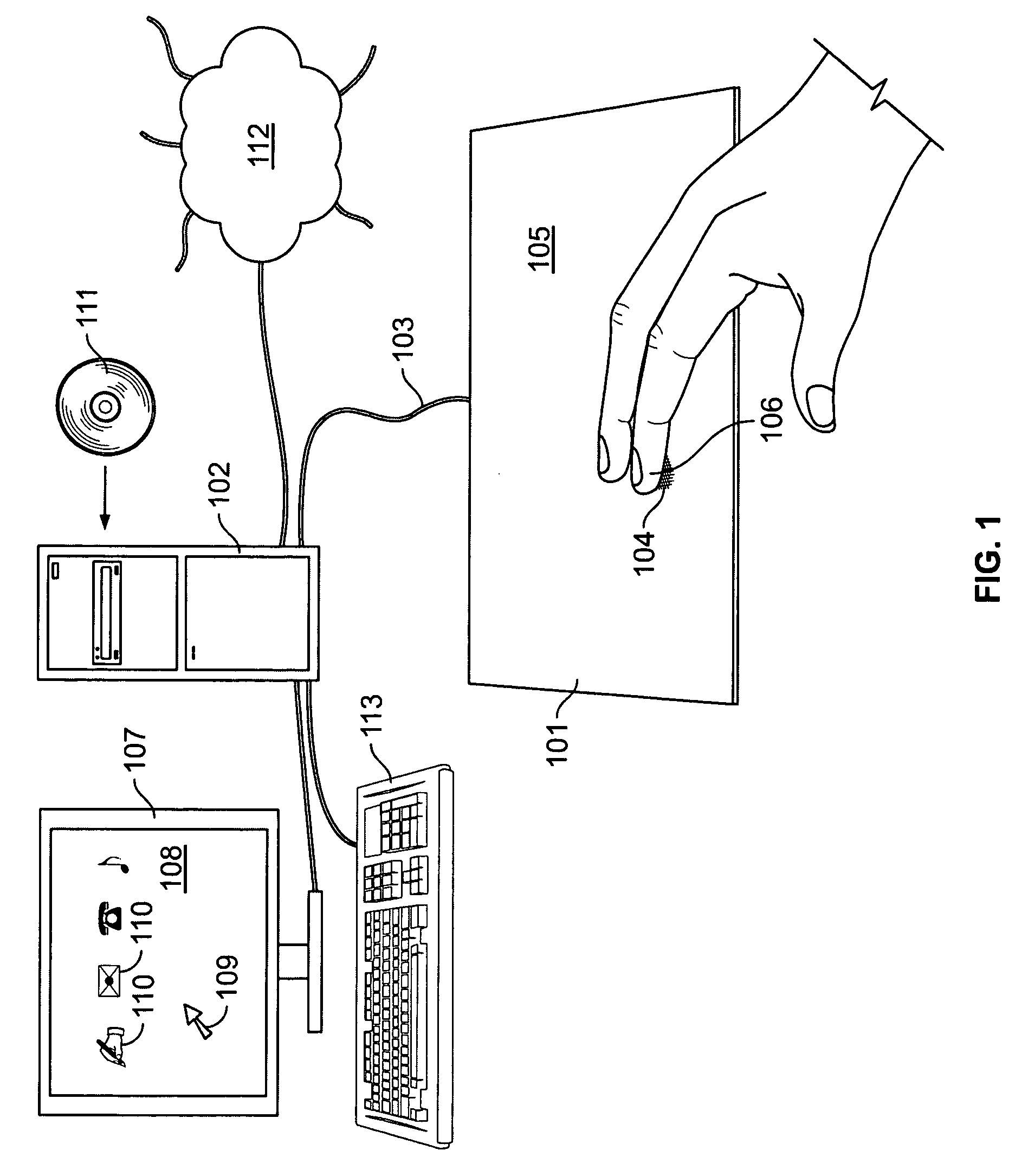 Auto-gain switching module for acoustic touch systems