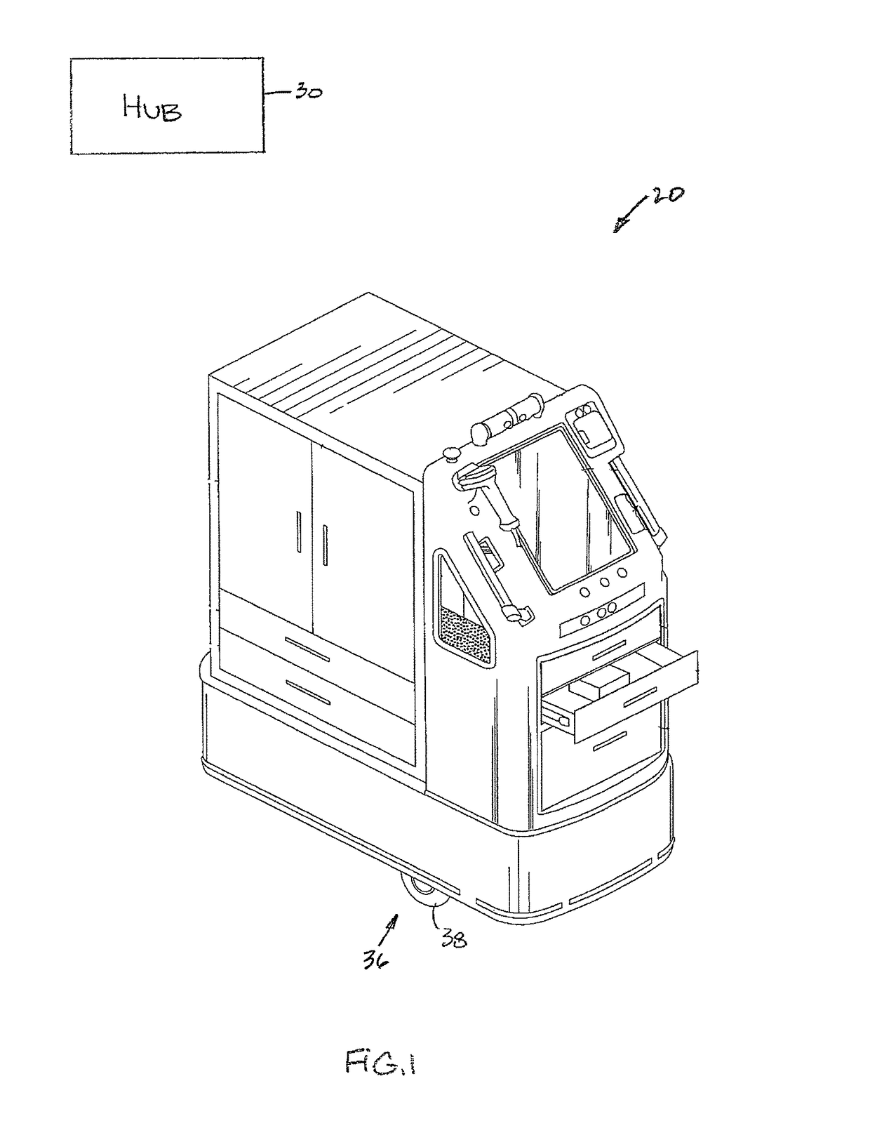 Controlled interaction between a mobile robot and another entity