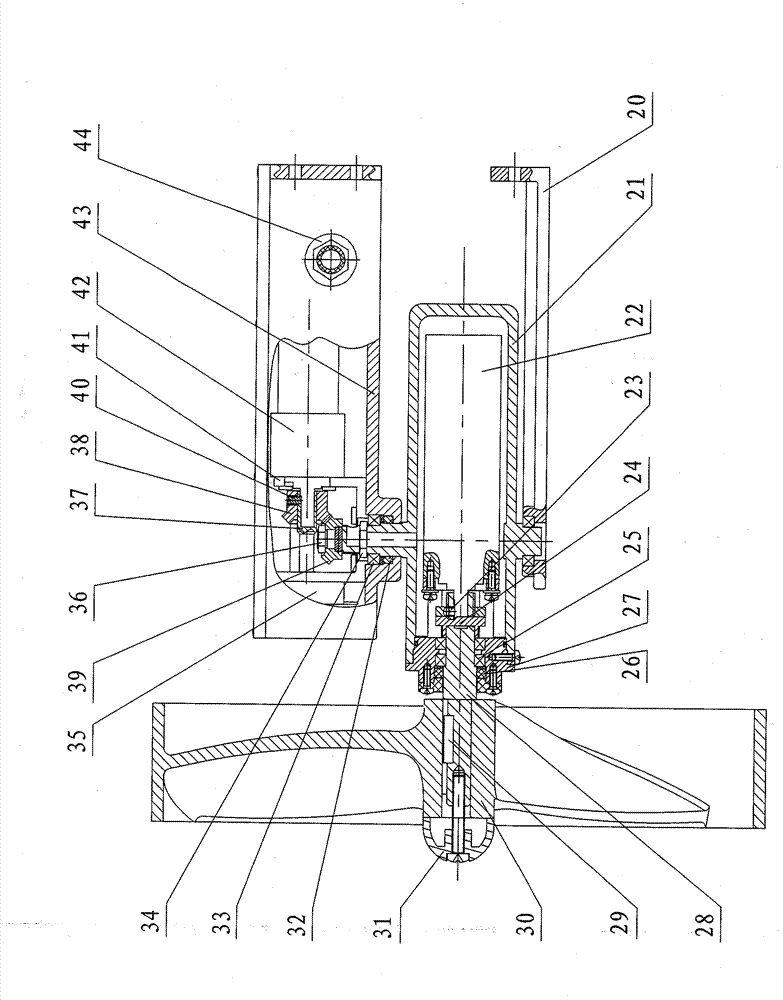 Amphibious robot with integrally-driven wheel paddle legs