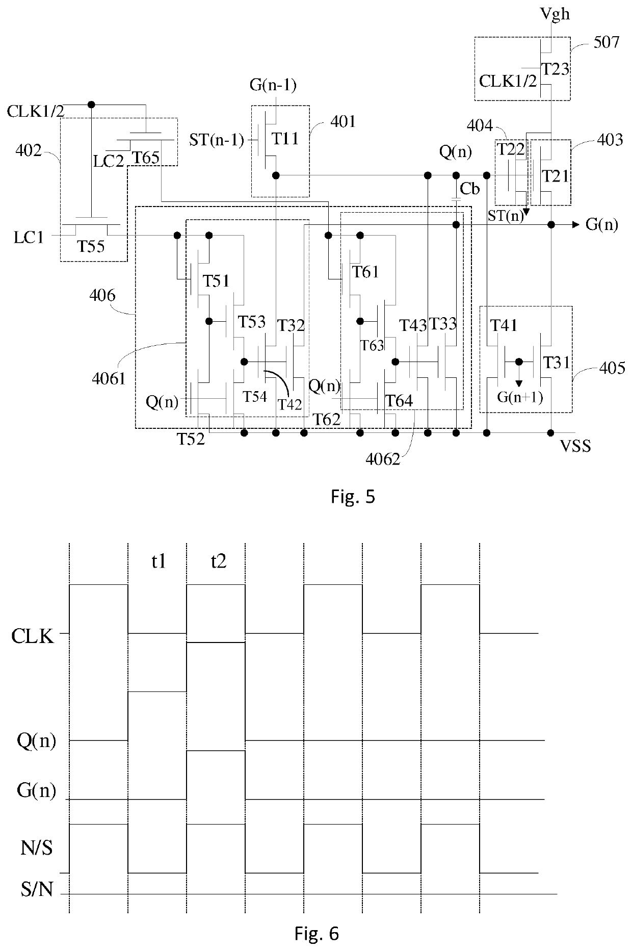 Gate driver on array circuit and liquid crystal display with the same