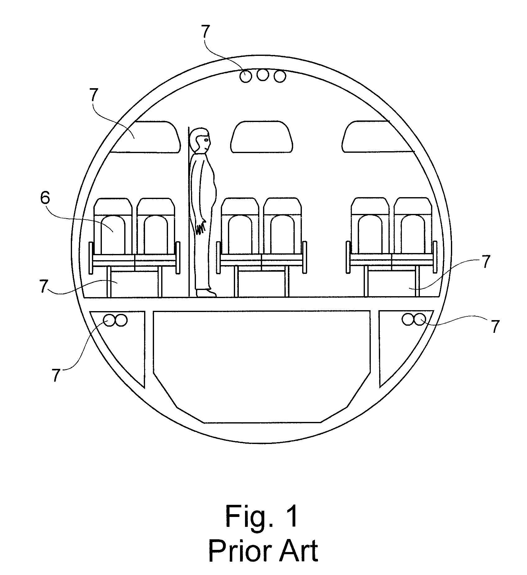 Under-floor system for an aircraft