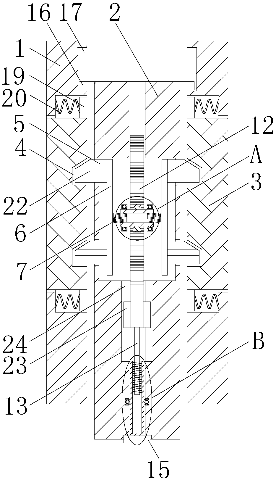 Spindle capable of being adjusted according to hole diameters of spools