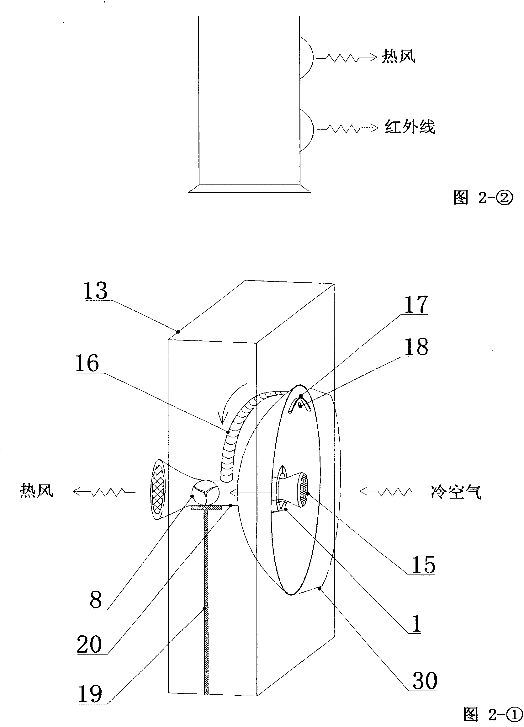 Excess/waste heat reutilization structure of little sun heater