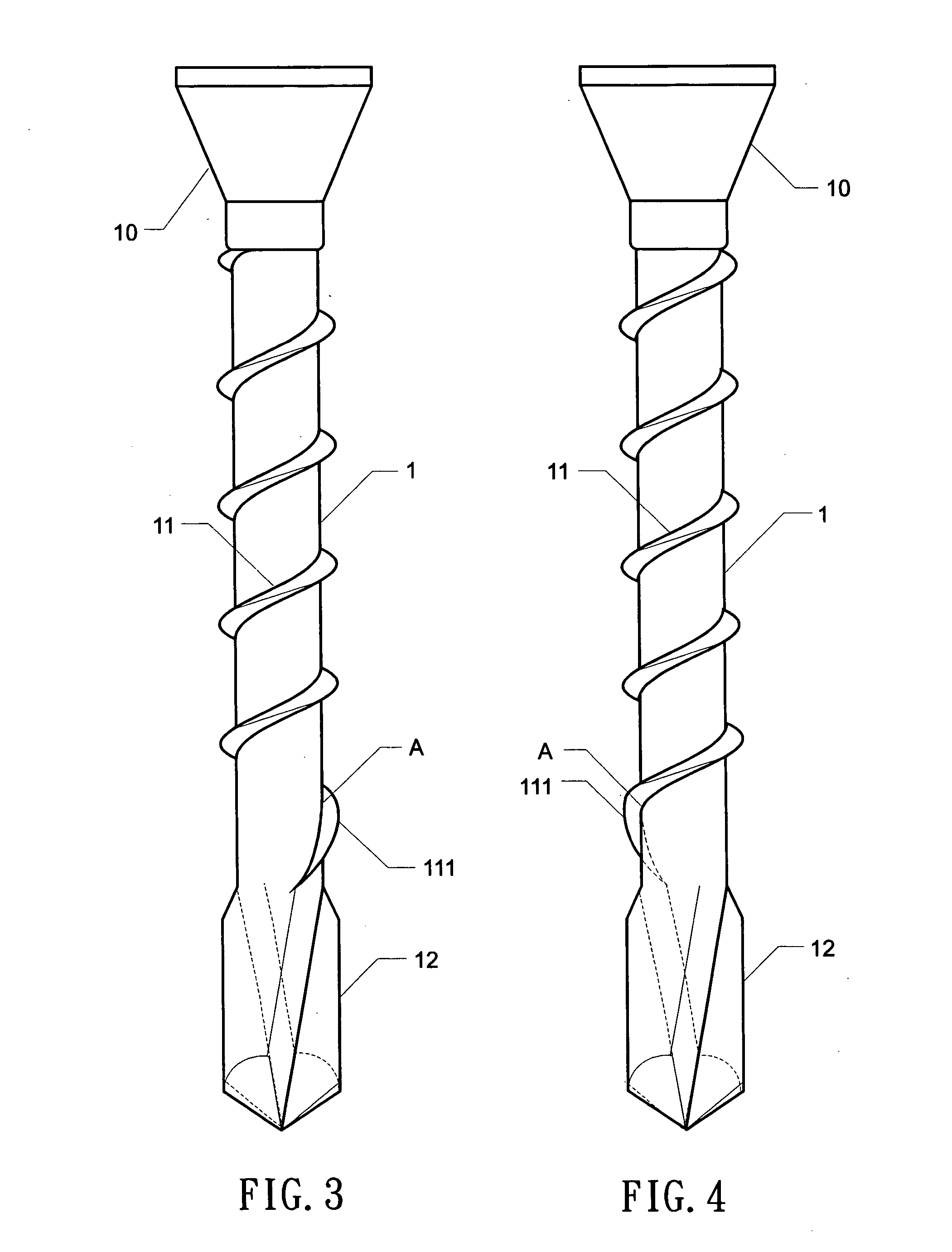 Screw with a drilling tail