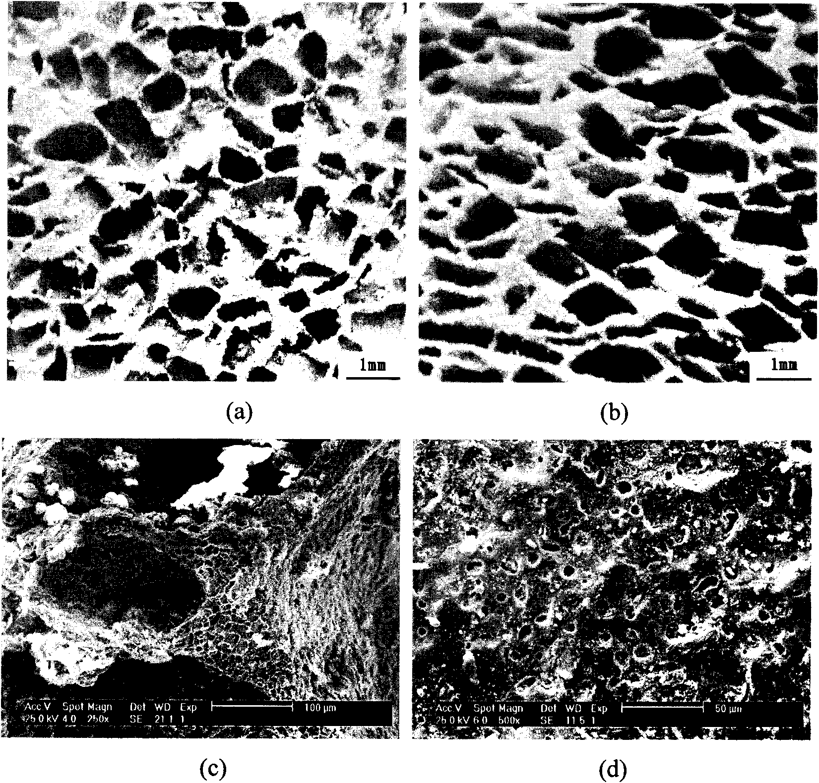 Method for preparing through-hole foam copper