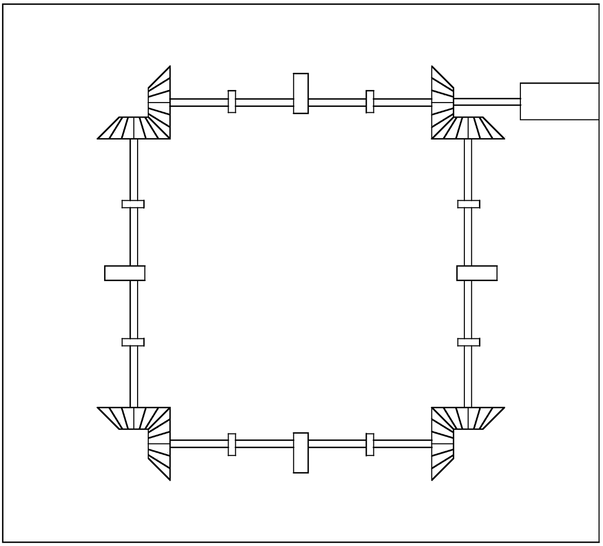 Device for forging and machining large face of disc-type part