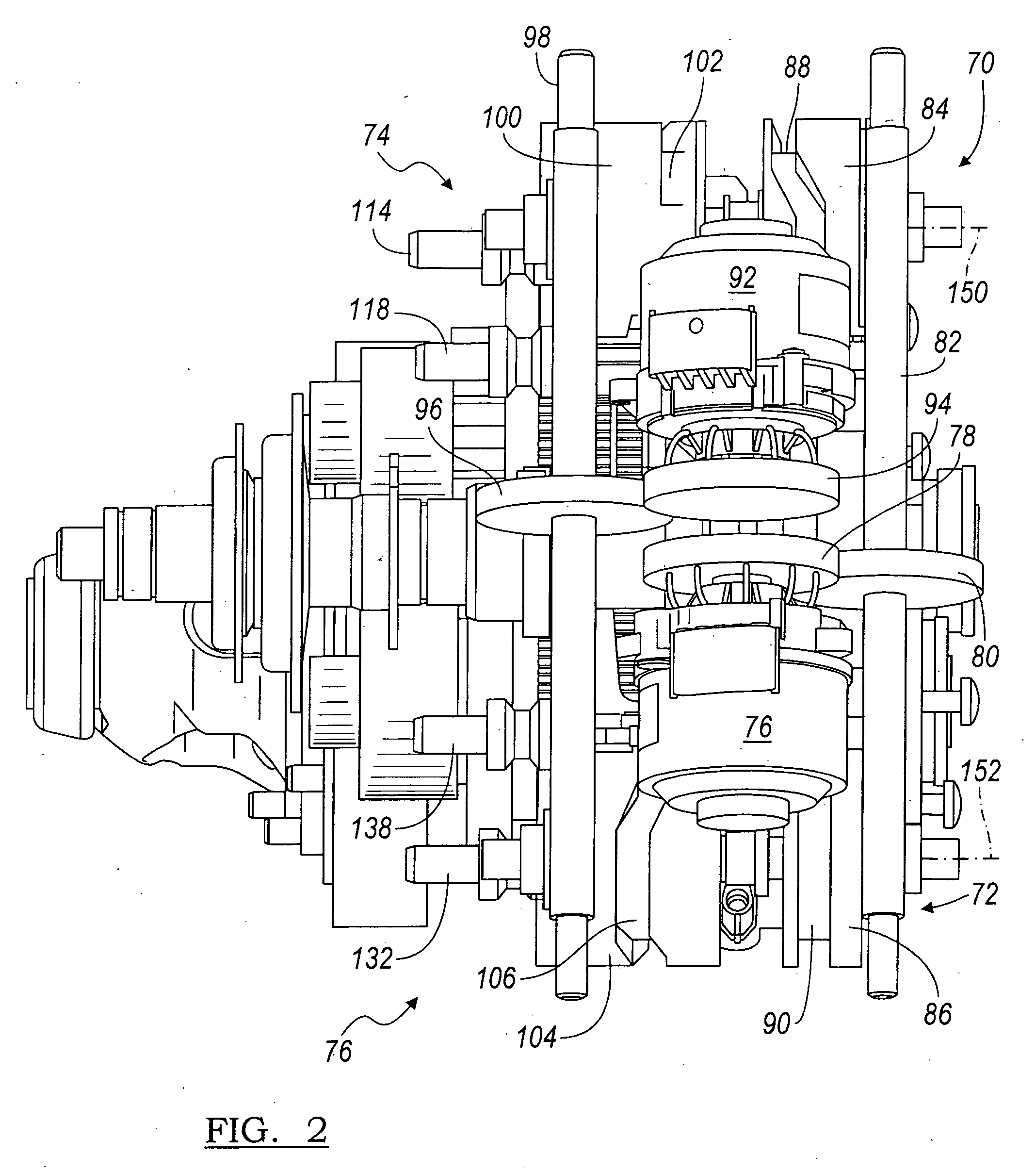 Actuator mechanism for shift motors of a transmission