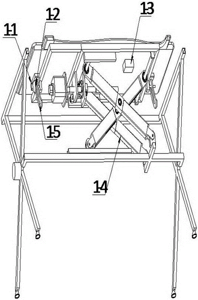 Automatic lifting angle-adjustable type double-sided table controlled based on sensor and operating method thereof