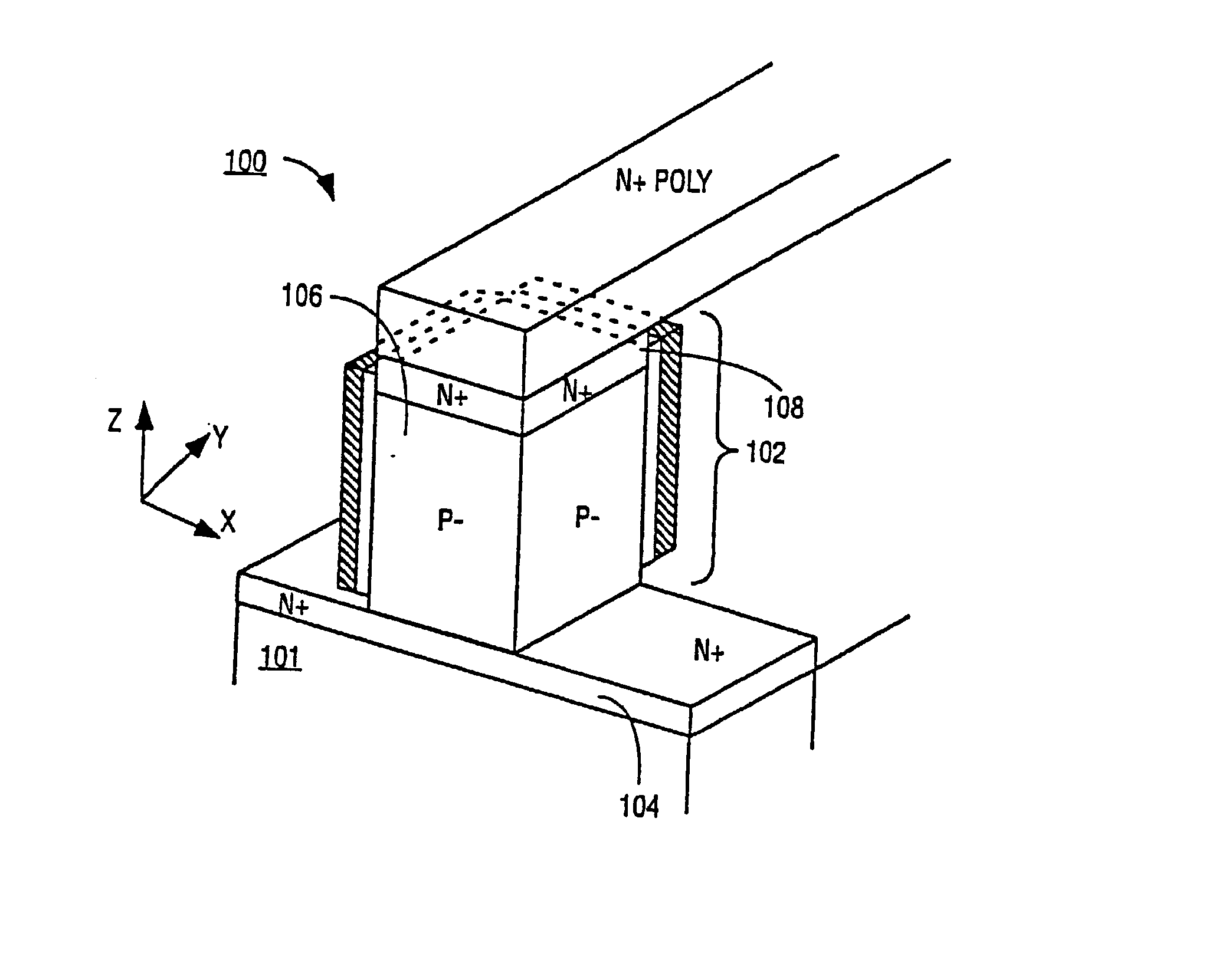 Multigate semiconductor device with vertical channel current and method of fabrication