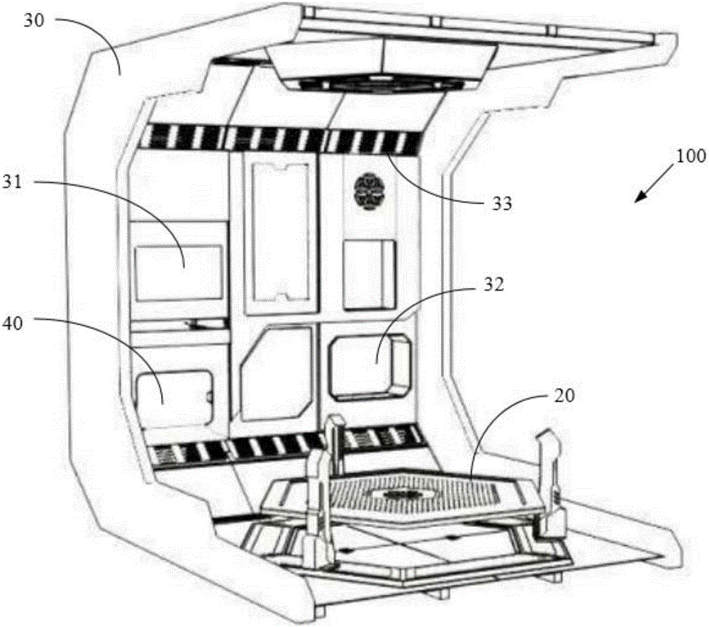 Virtual reality experience cabin