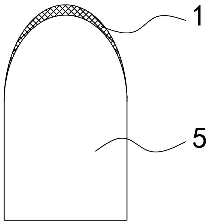 A single tooth head cemented carbide composite column tooth and its preparation method