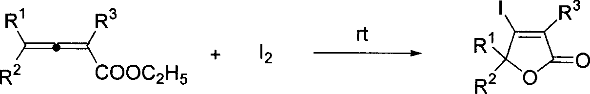 Method for synthesizing beta-iodobutyl lactone