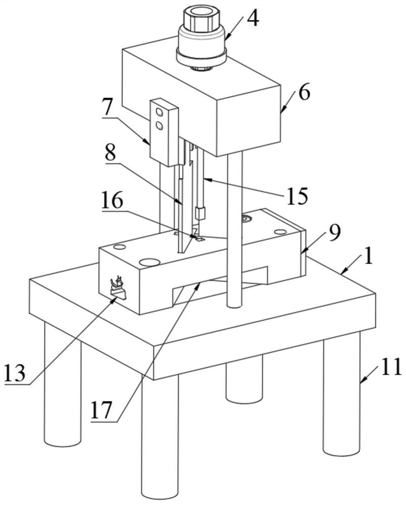 Corner cutting mechanism for refrigerator door sealing strip