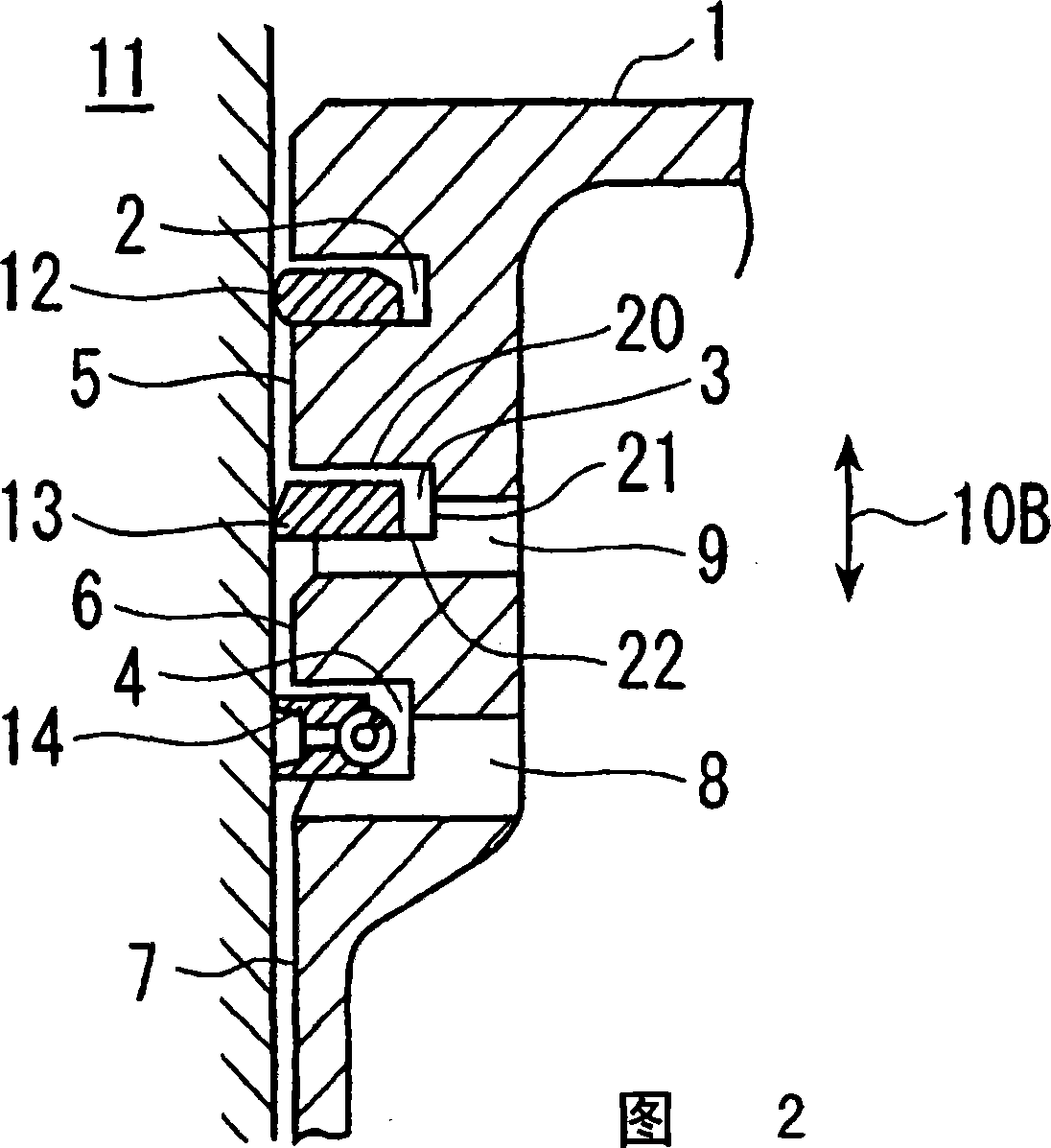 Piston for internal-combustion engine and combination of piston and piston ring for internal-combustion engine