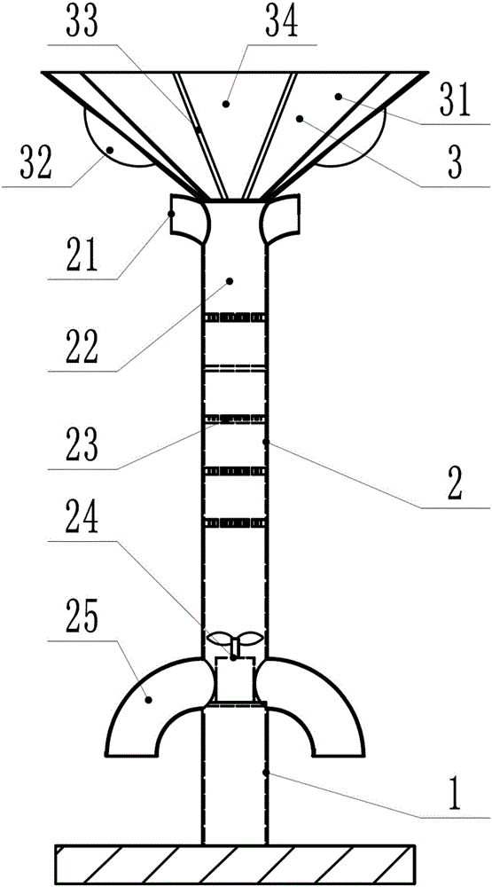 Solar street lamp type maintenance-free haze removal and purification equipment