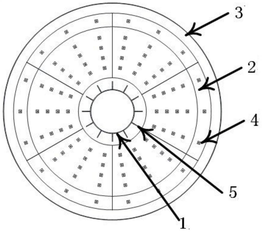 Suction bucket foundation with prefabricated concrete pressing blocks