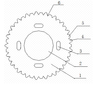 Chamfering blade with staggered teeth