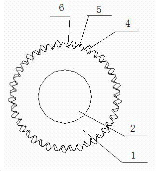 Chamfering blade with staggered teeth