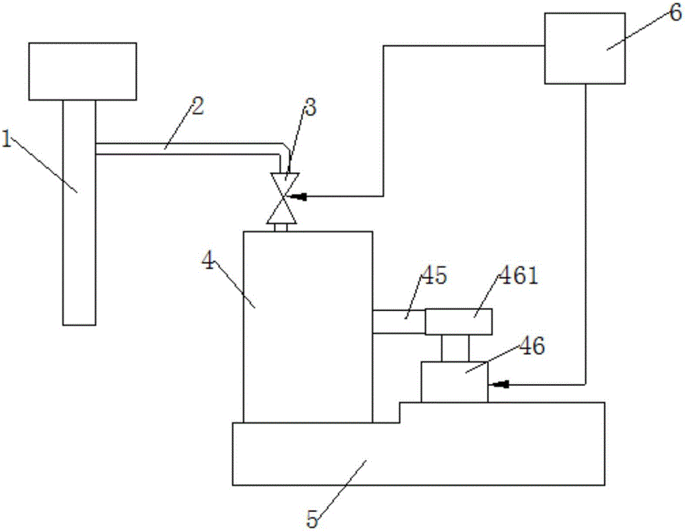 On-line automatic sampling device for lubrication oil of engine test bench