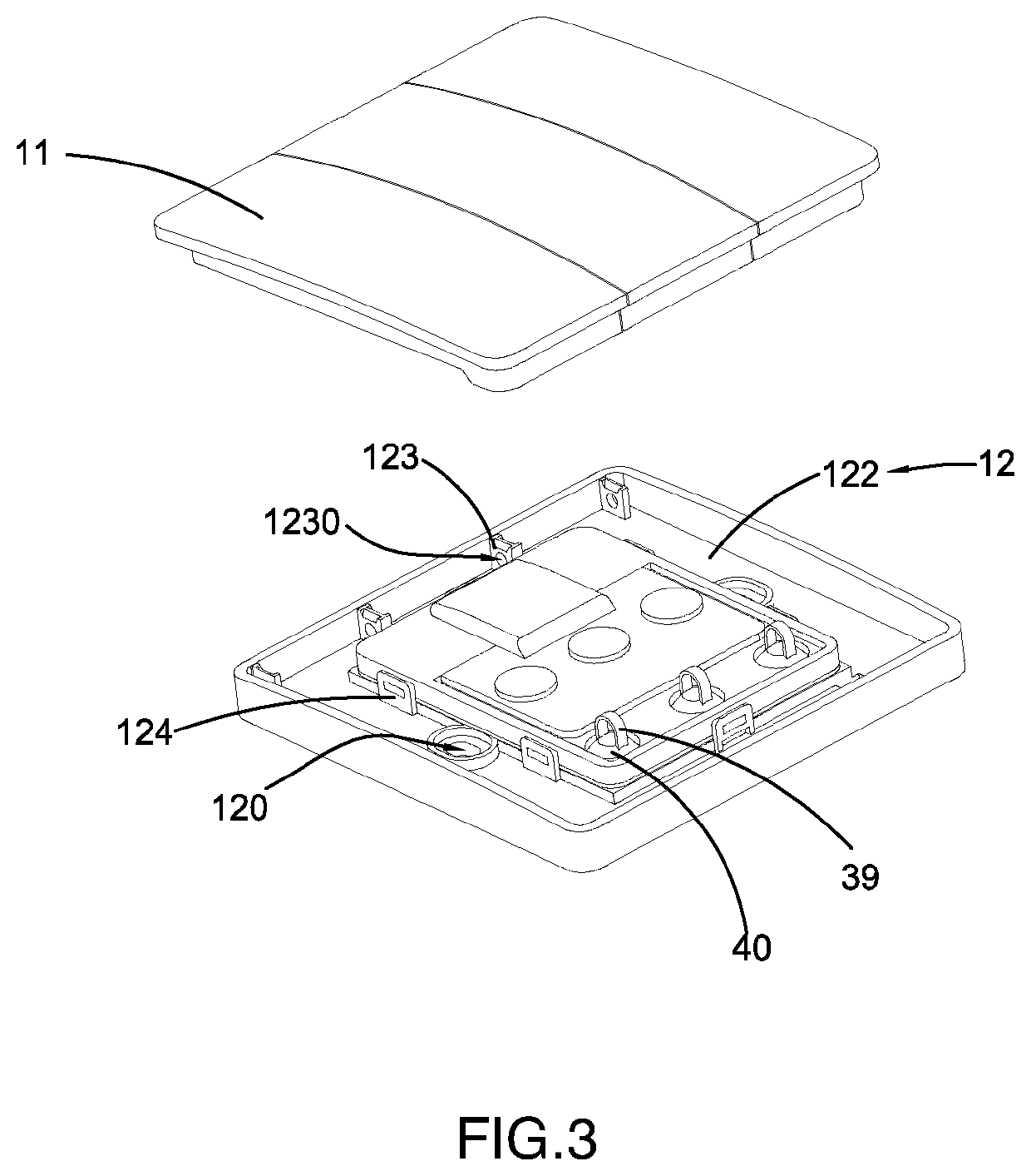 Passive Rebound Switch Having Variable Number of Buttons