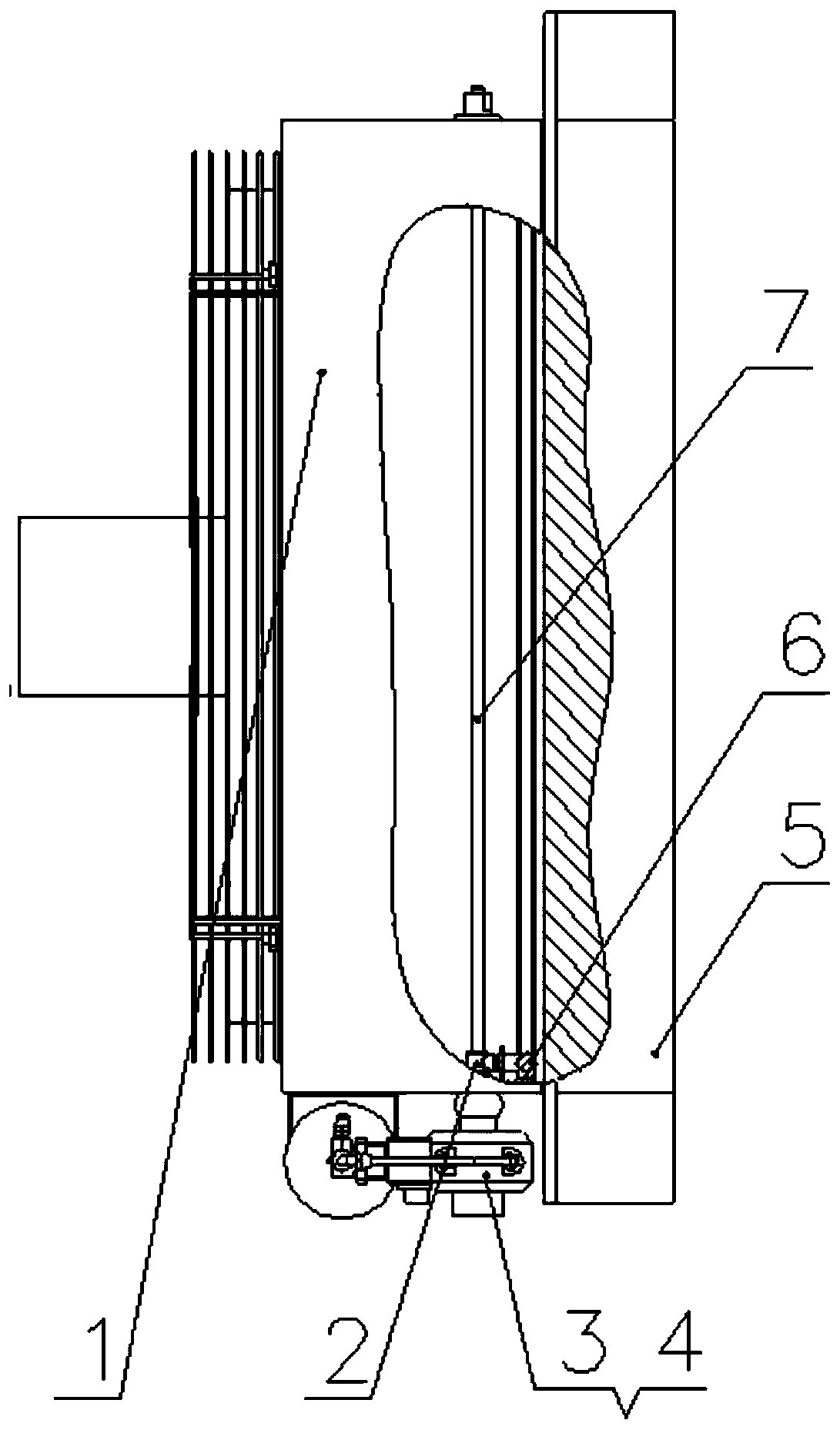 Automatic cleaning device for air cooling air compressor cooler