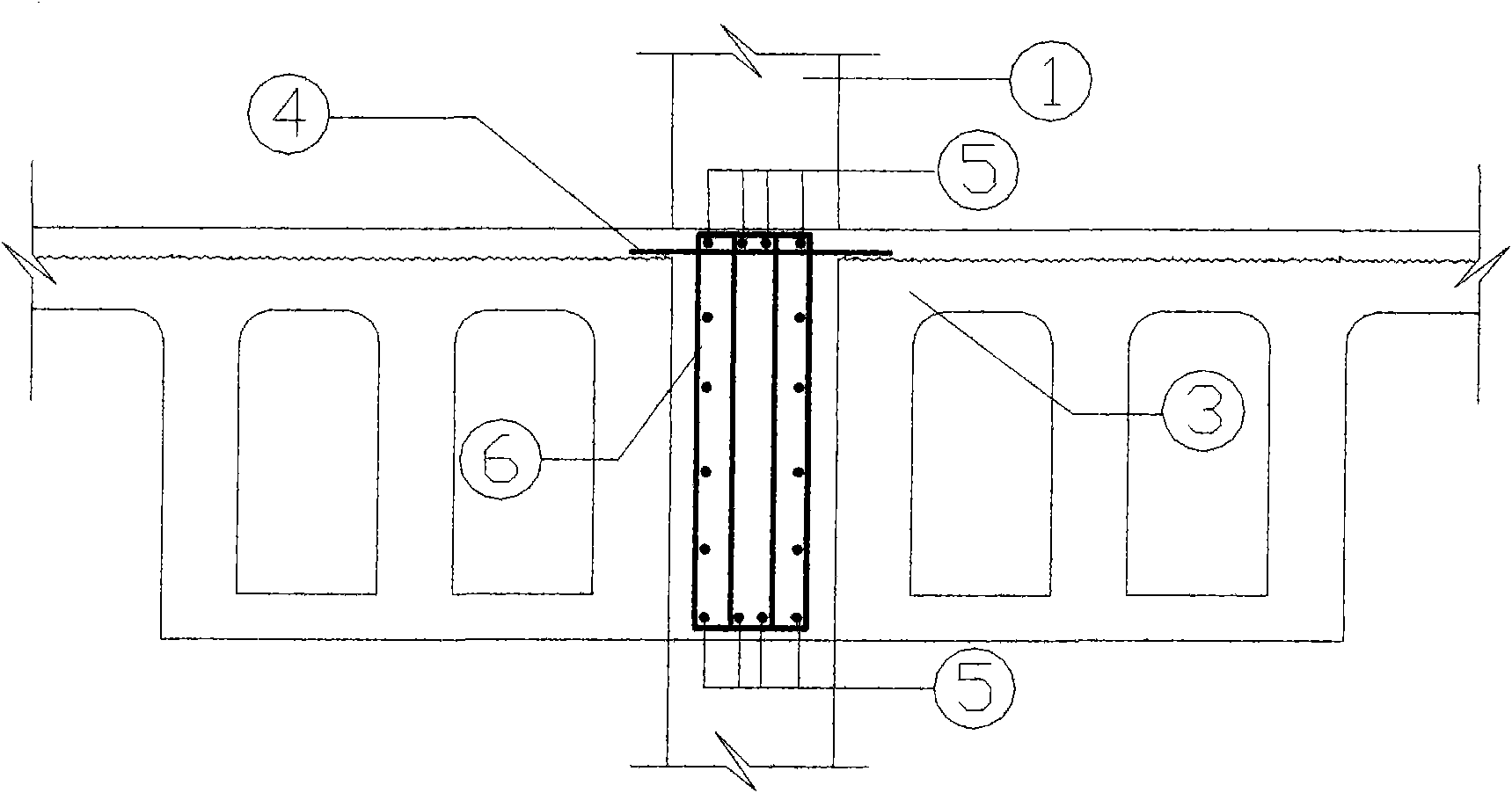 Construction method for imitated frame structure of long-span prestressed concrete beam slab