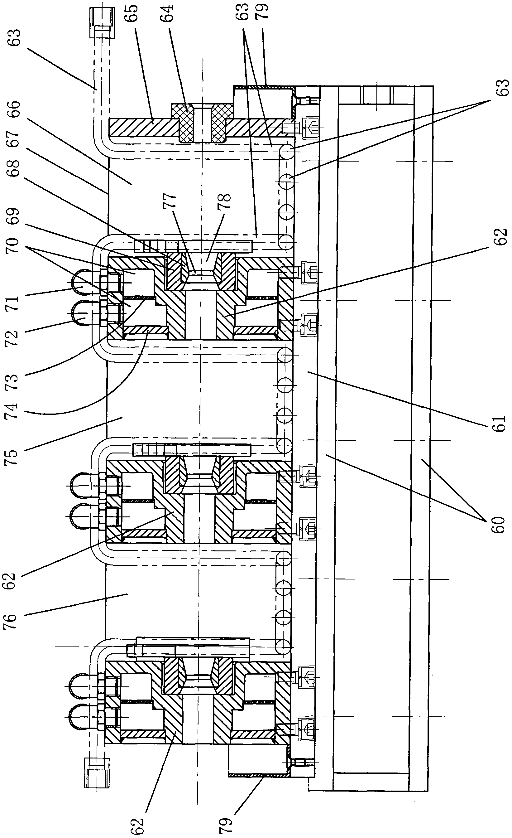 Metal wire drawing die seat device